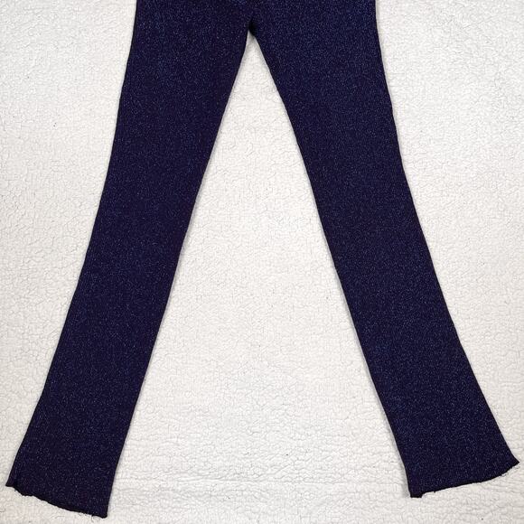 Vintage 90s Lip Service Sparkly Blue Pants Small Womens Mall Goth Gothic Y2K - Picture 4 of 16